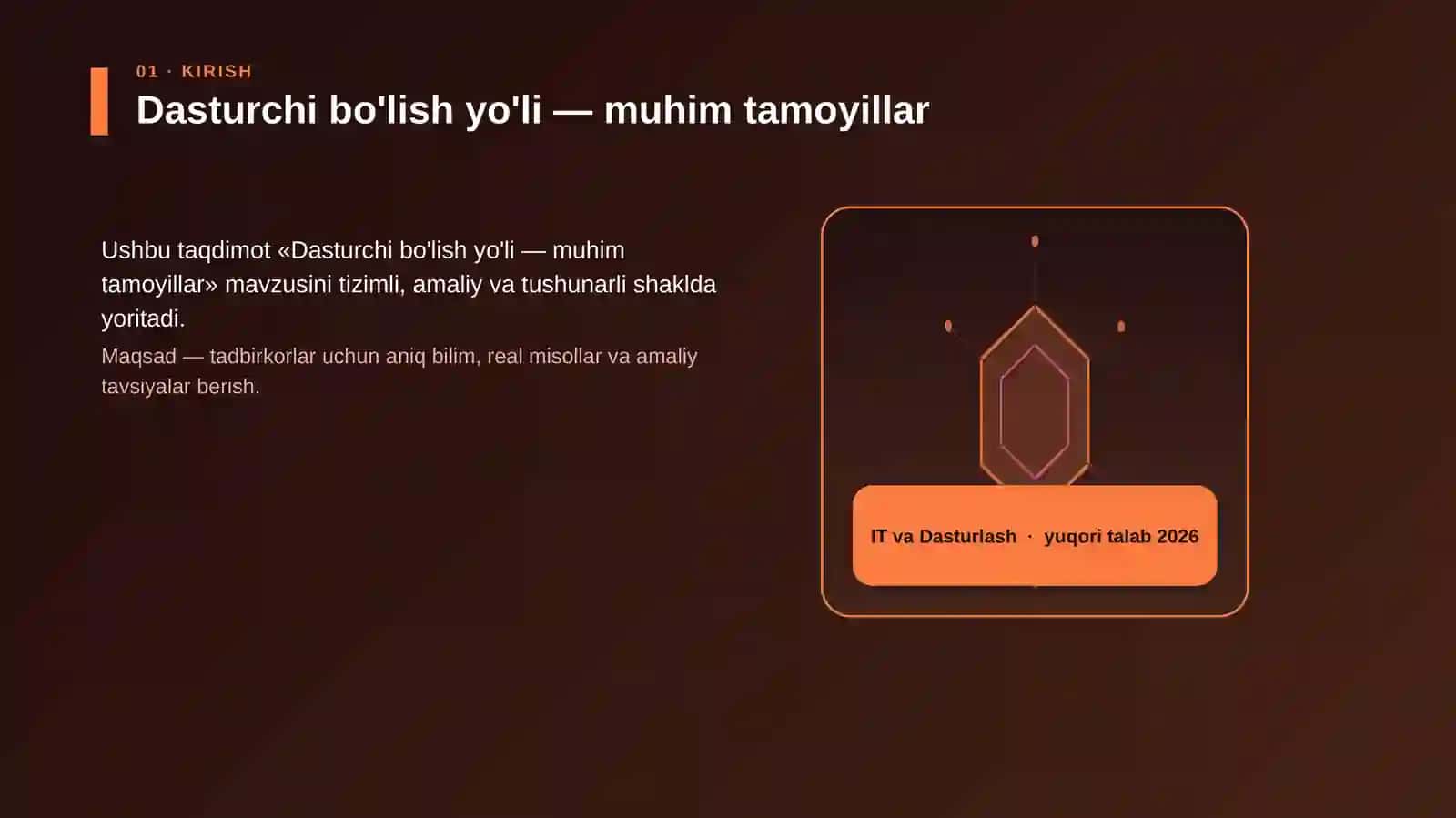 Dasturchi bo'lish yo'li — muhim tamoyillar 3
