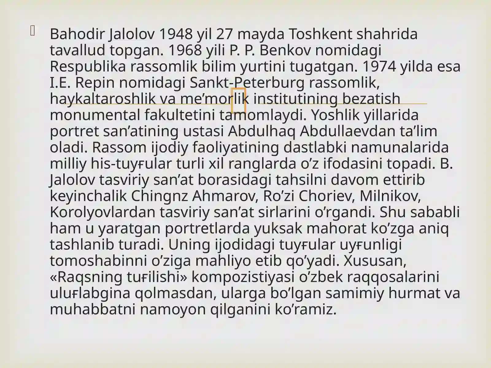 O'zbekiston taniqli rassomlar.pptx 3