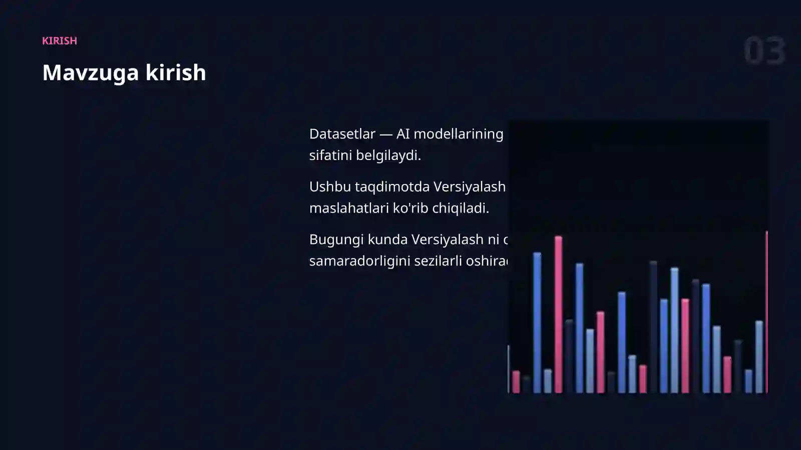 Datasetlar va ma'lumot 3
