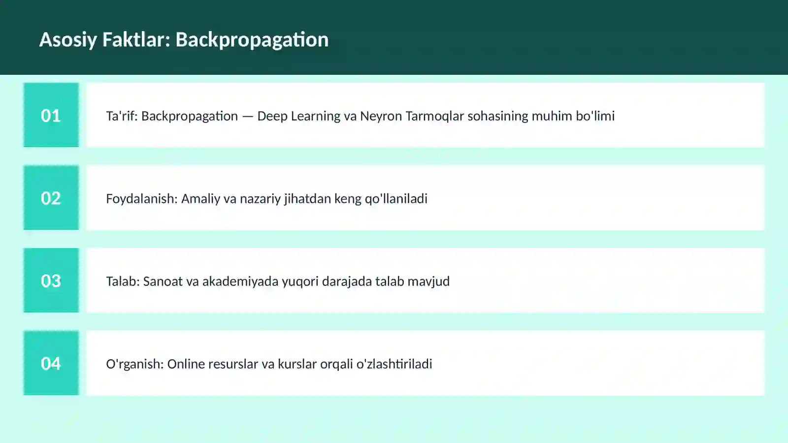 AI | DEEP LEARNING VA NEYRON TARMOQLAR 3