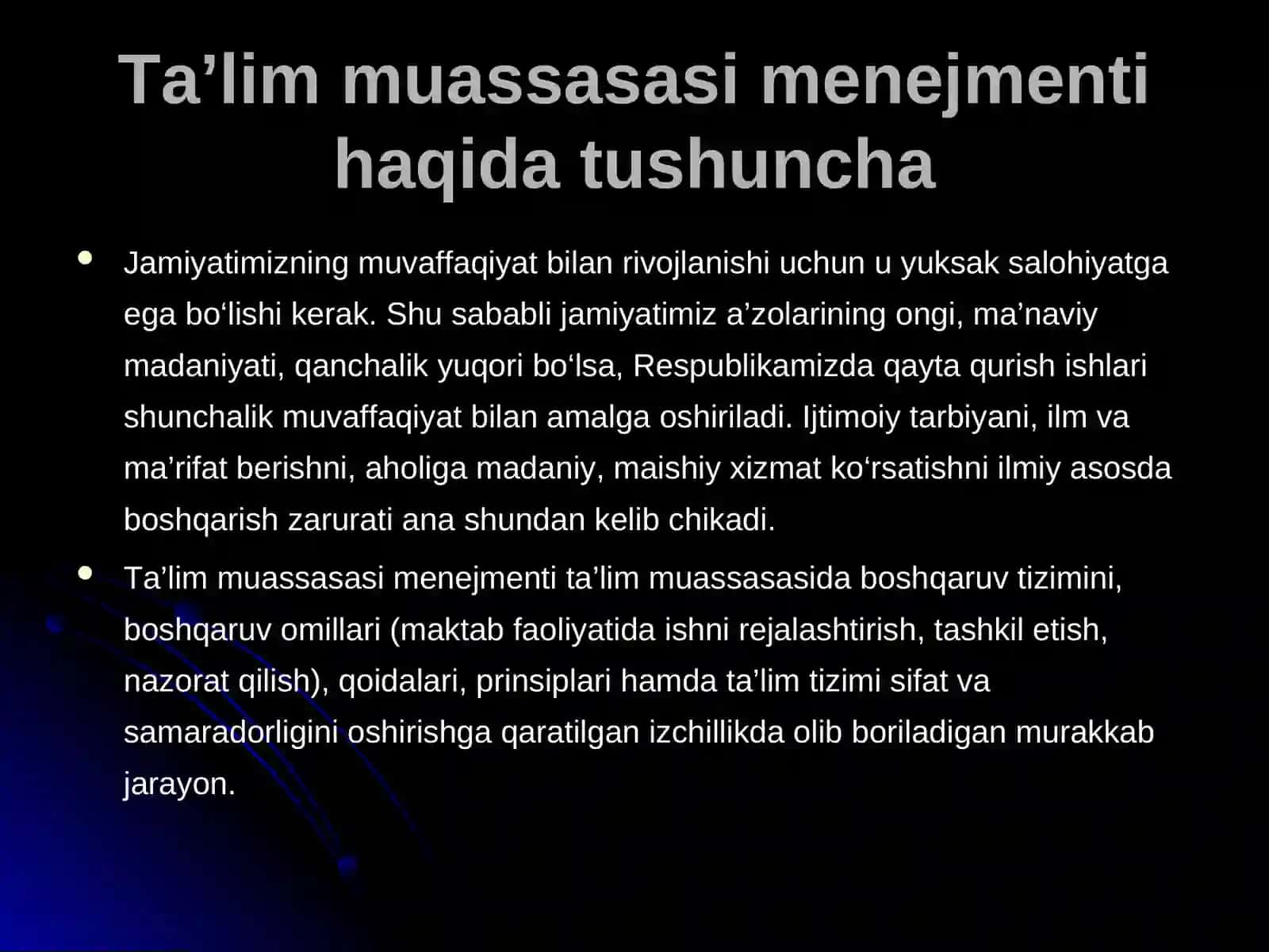 Ta'lim muassasasi menejmenti 3