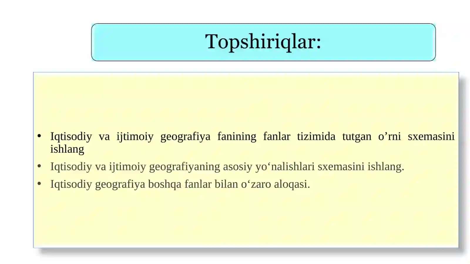 Iqtisodiy va Ijtimoiy Geografiya 3
