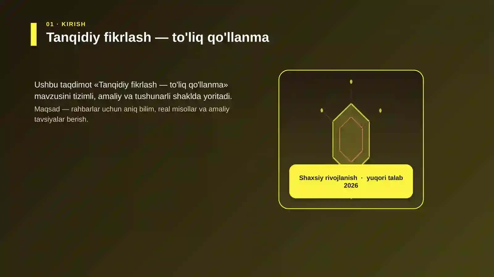Tanqidiy fikrlash — to'liq qo'llanma 3
