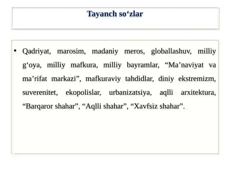 MUSTAQILLIK YILLARIDA O‘ZBEKISTONDAGIMAʼNAVIYVA MADANIY TARAQQIYOT 3