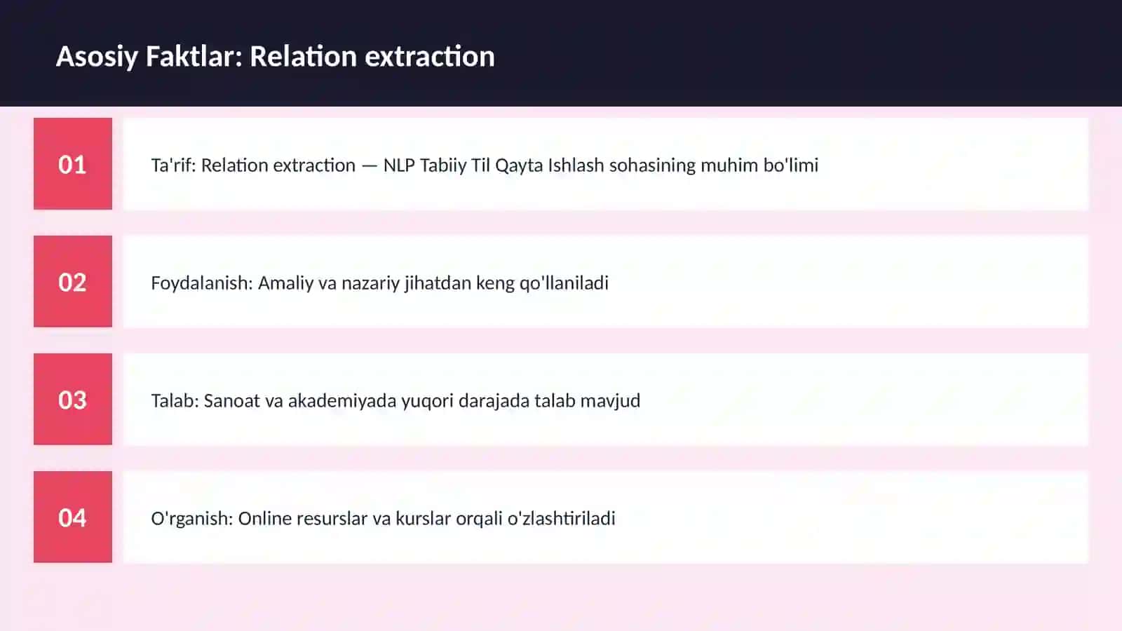 Relation extraction 3