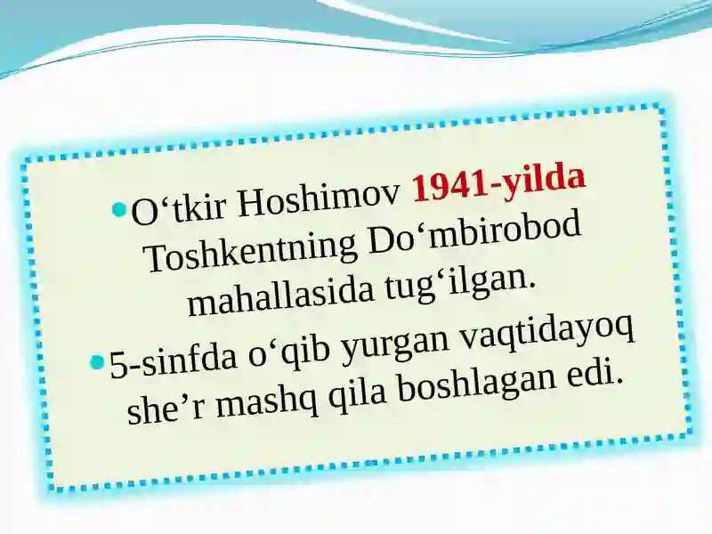 O‘tkir Hoshimov 3