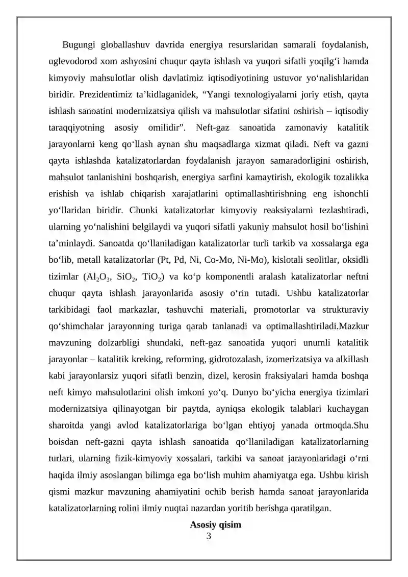Neft va neft-gazni qayta ishlash texnologiyasi 3