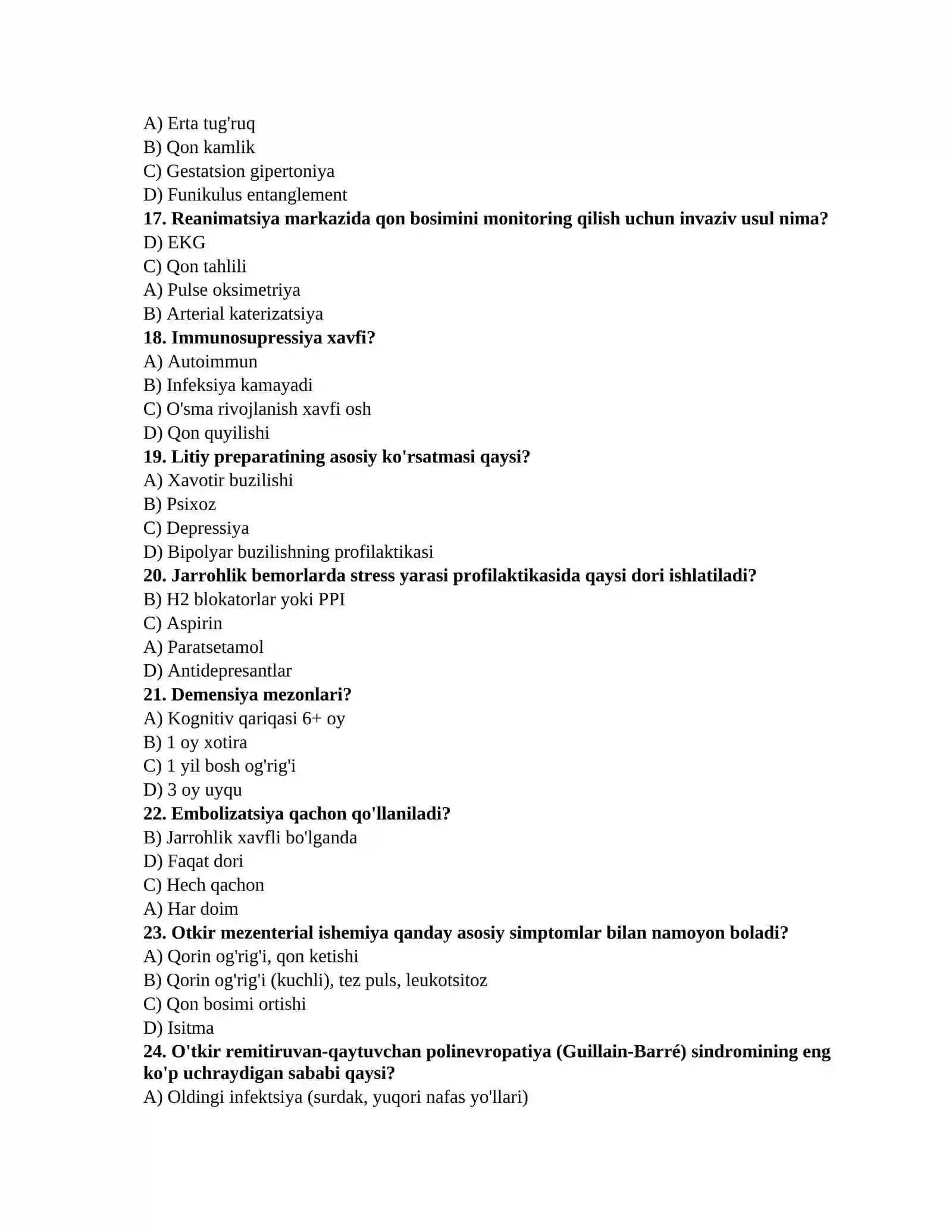 Tibbiyot imtihoniga tayyorgarlik 3