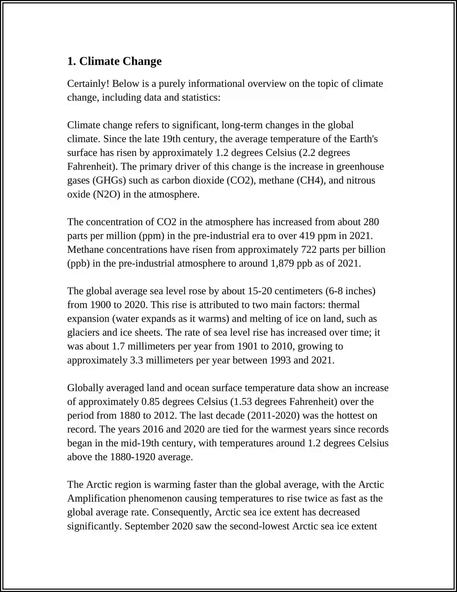 Global Climate Change Overview 3