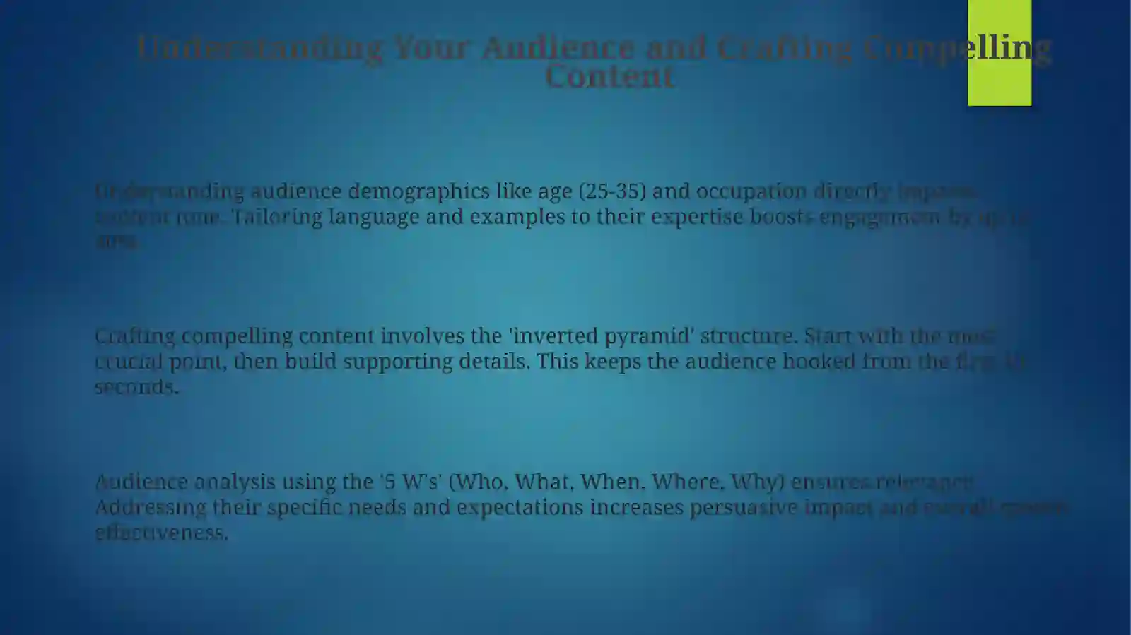 Public speaking techniques 3