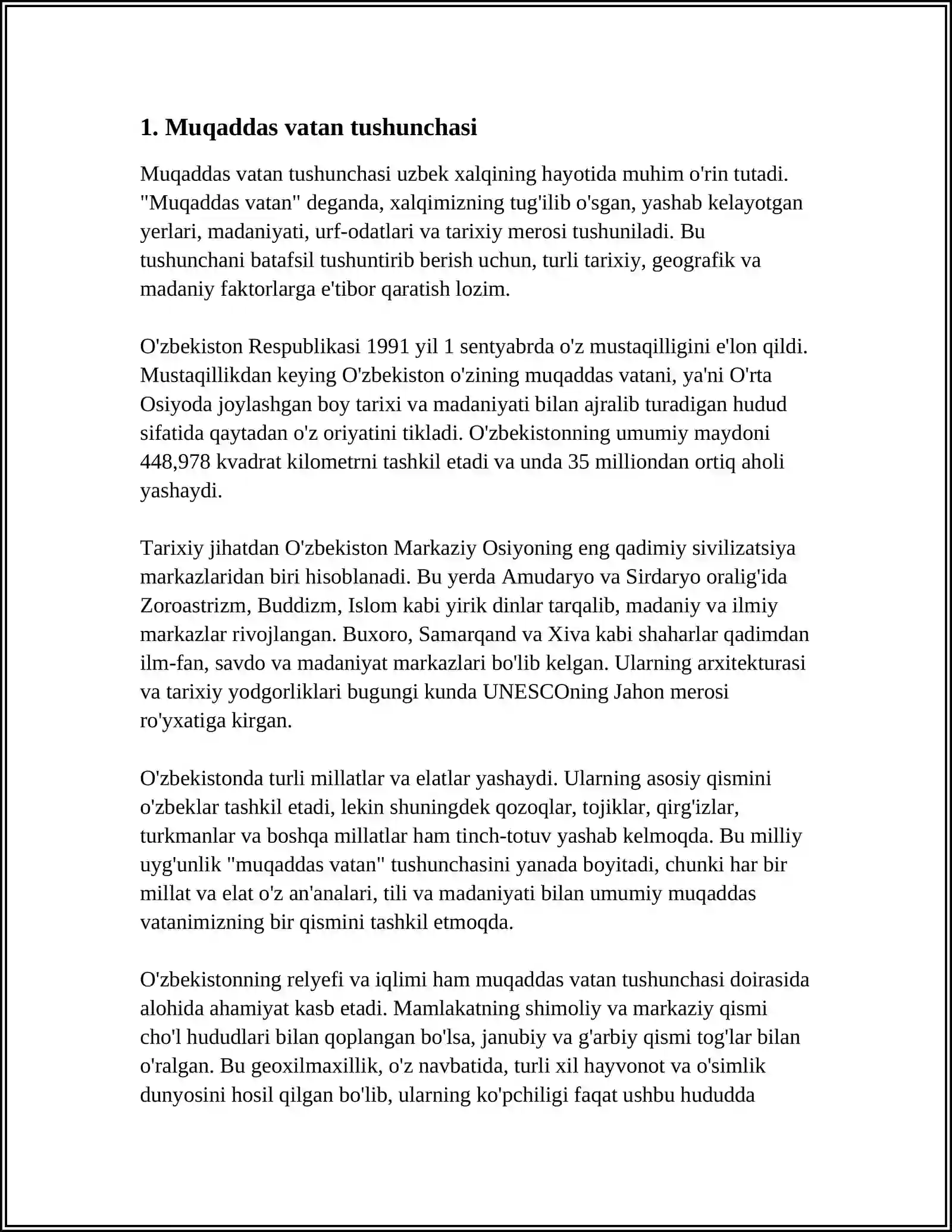 MUQADDAS VATAN BOYROG'I 3