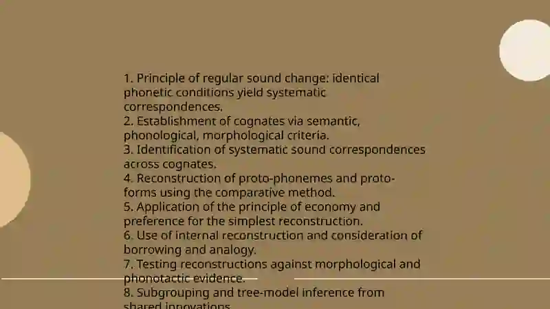 Methods of comparative study of languages 3