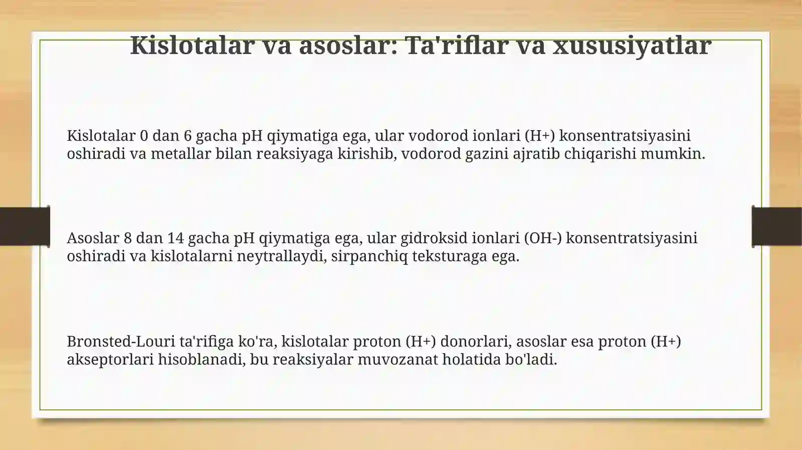Tabiy indikatorlar: Ta'rif va xususiyatlar 3