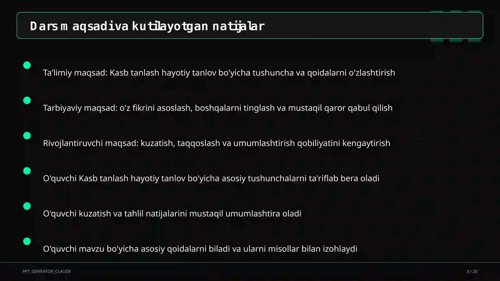 Kasb tanlash hayotiy tanlov (9-sinf) 1