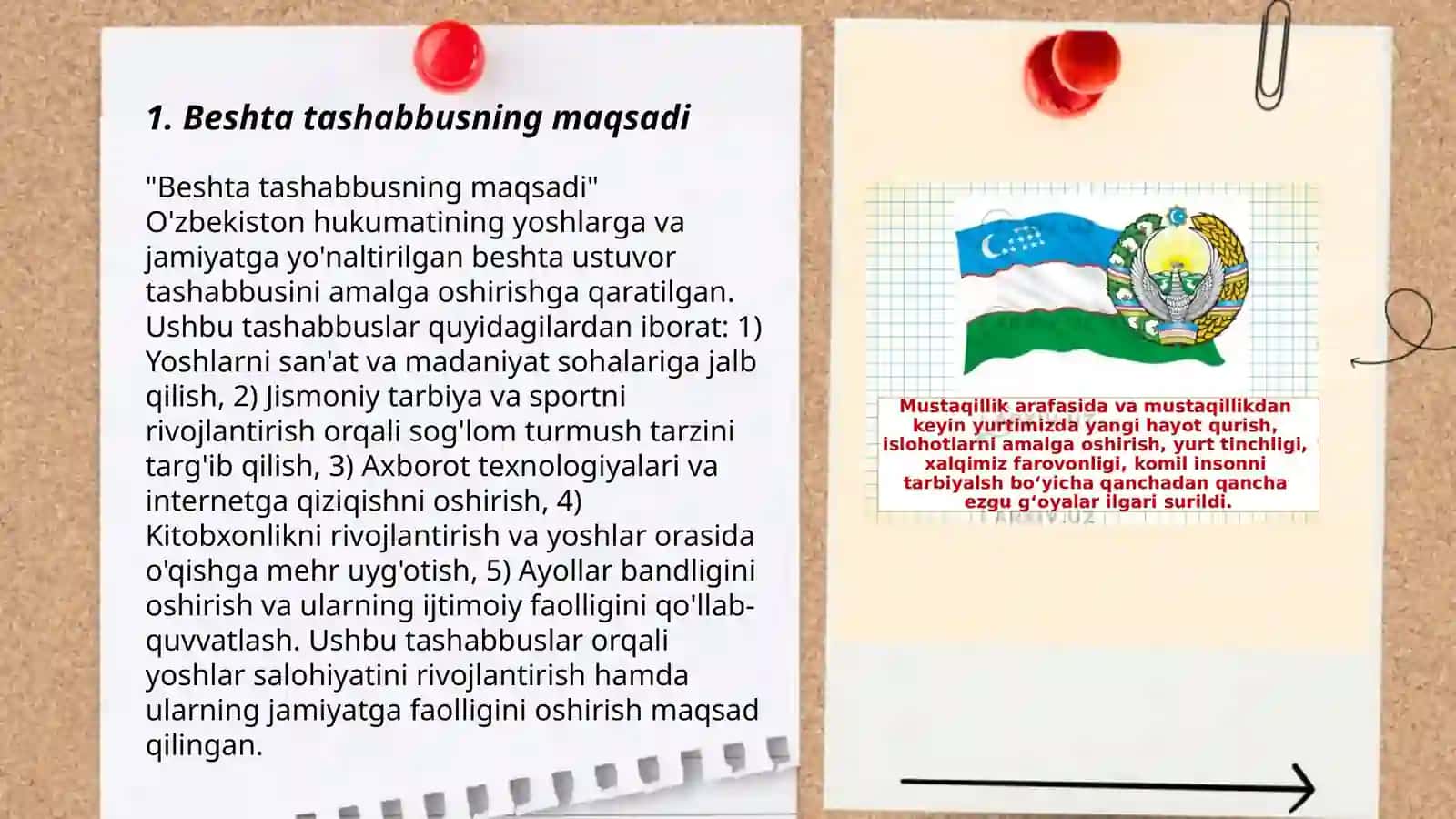 Beshta tashabbus va uning yuksak ma'naviy madaniyatni ta'minlashdaqi o'rni Shavkatova Jasmina 3