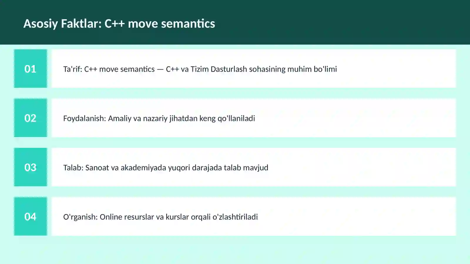 C++ VA TIZIM DASTURLASH 3