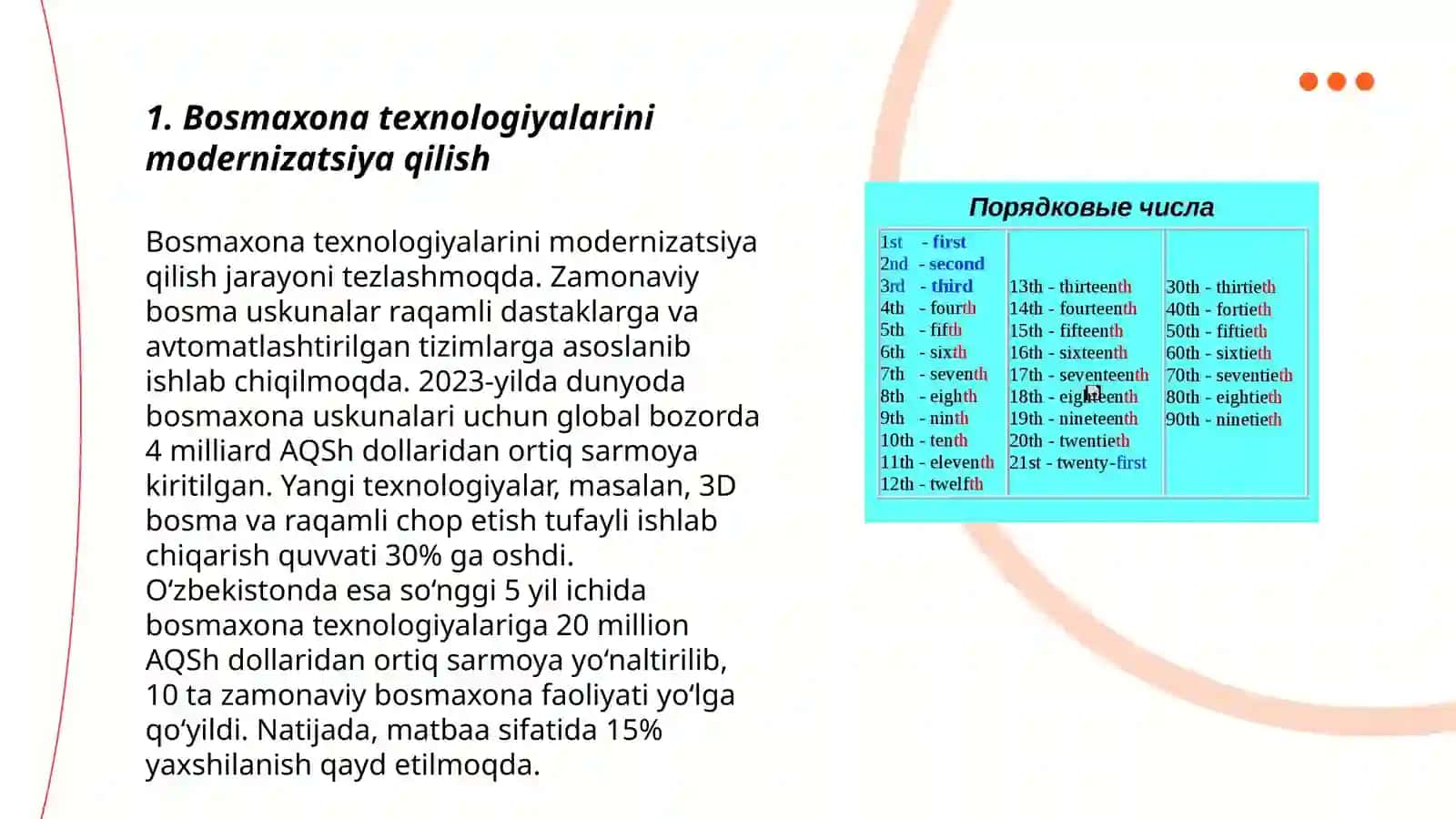 Bosmaxona texnologiyalari modernizatsiyasi 3