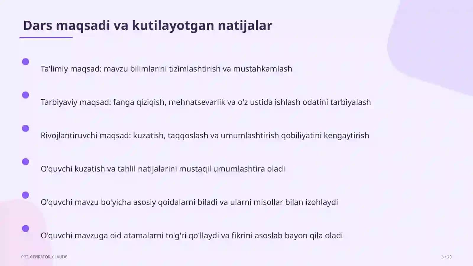 Saf mashqlari va tartib qoidalari (1-sinf) 3