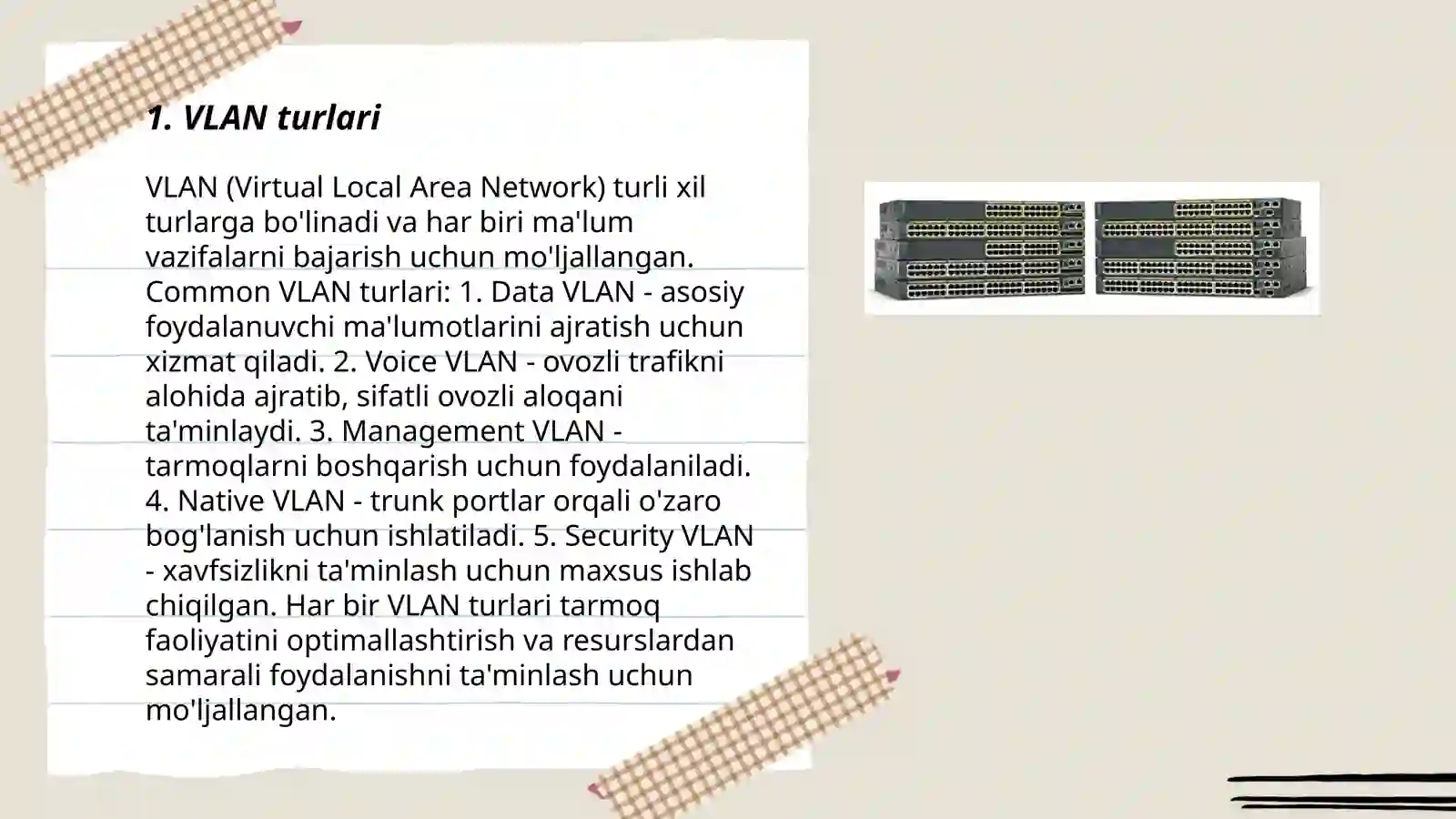 VLAN turlari 3