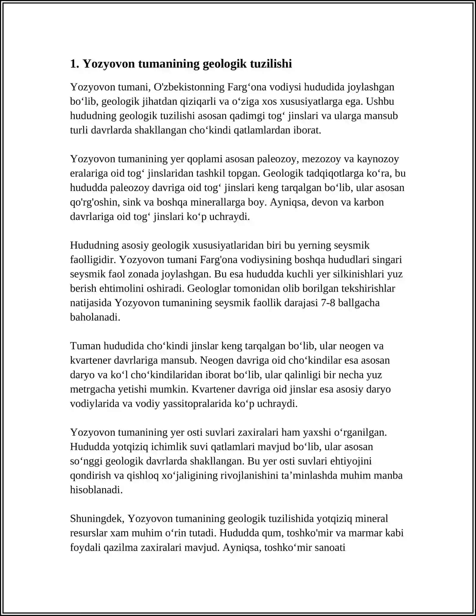 FARG'ONA VILOYATI YOZYOVON TUMANI 3