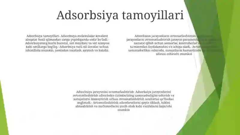 Adsorbsiya Jarayonini Avtomatlashtirish 3