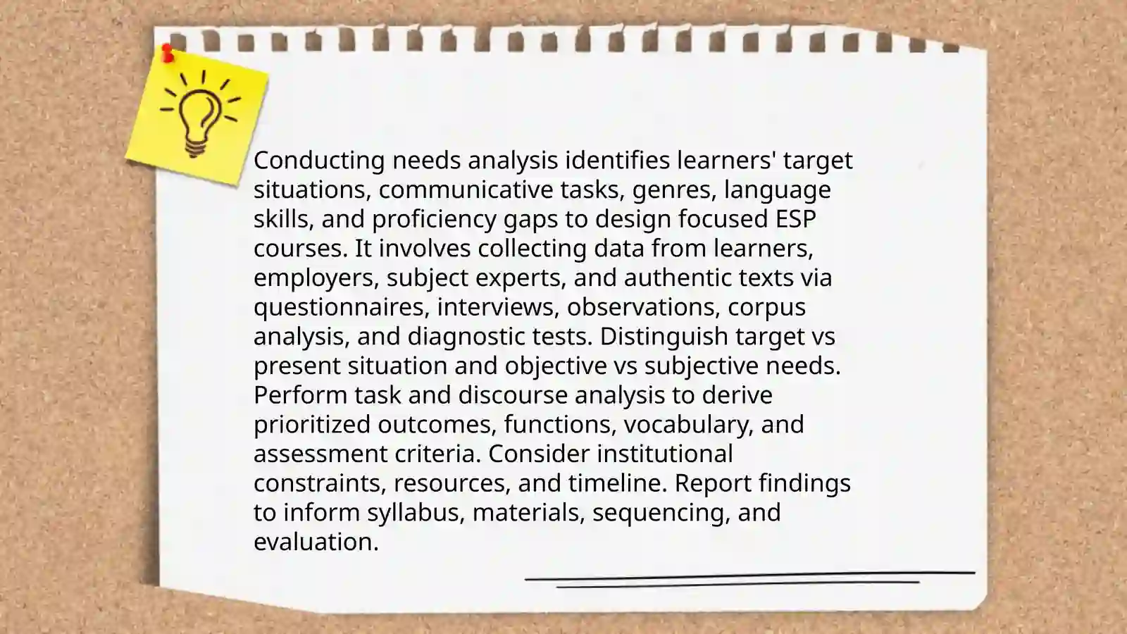 Steps in ESP course design 3
