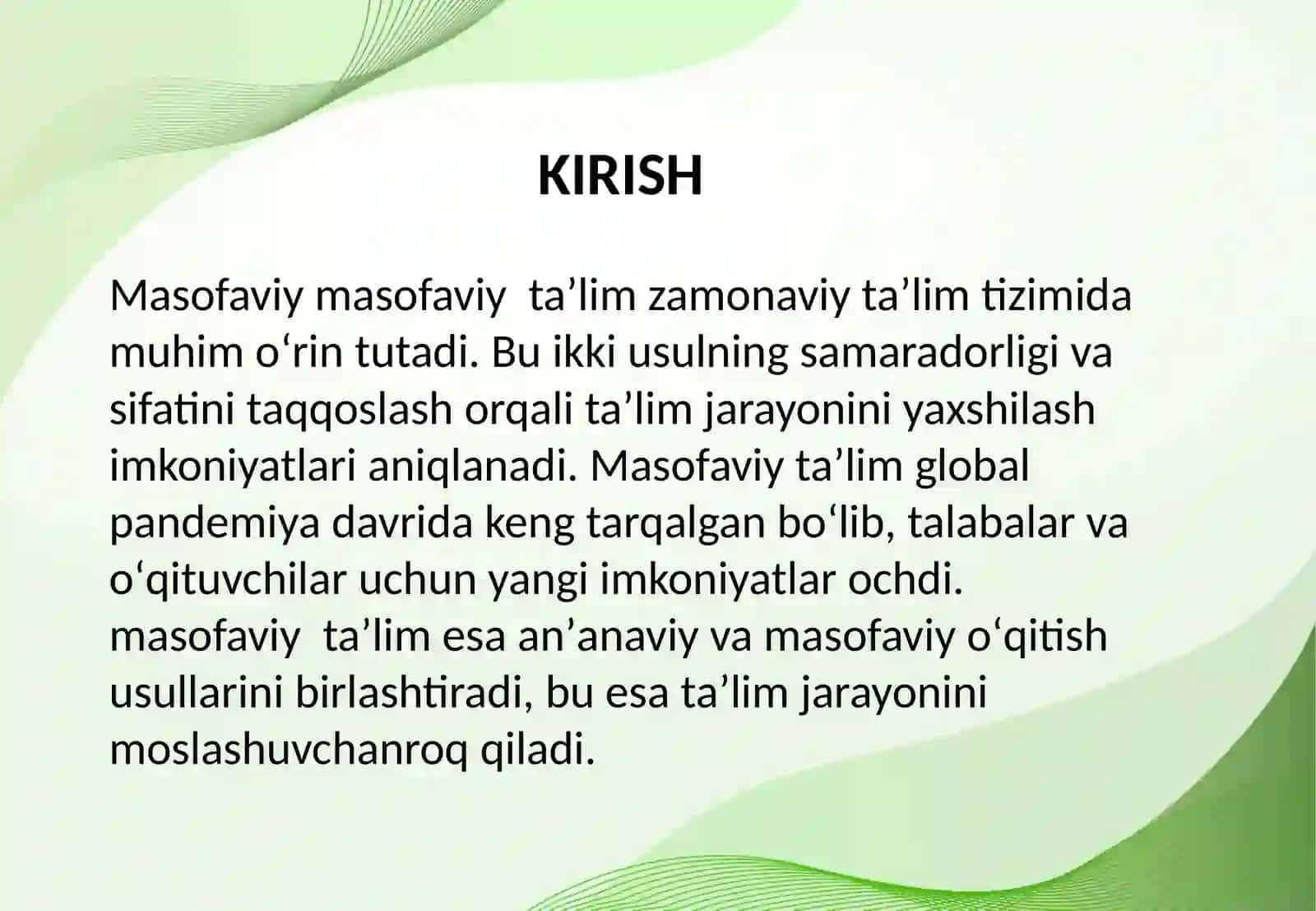 Masofaviy ta’lim va uning xususiyatlari 3
