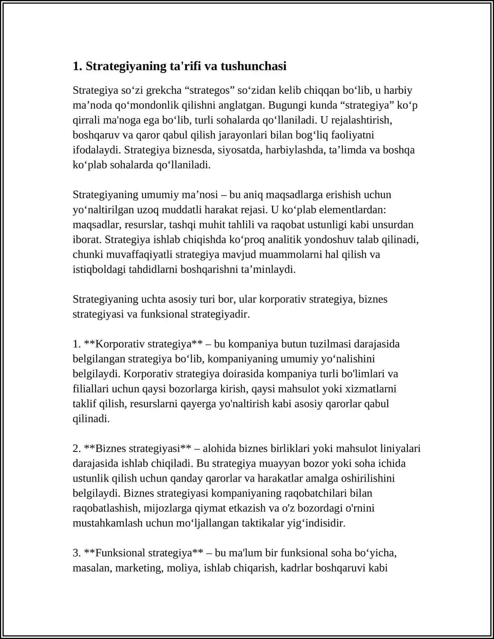 STRATEGIYA TUSHUNCHASI VA UNING NAZARIY ASOSLARI 3