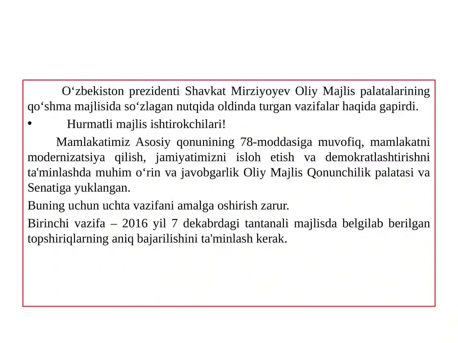 O'zbeksitonda mamlakat iqtisodiyotining modernizatsiya qilinishi, bank moliya tizimini mustahkamlash soliq tizimidagi amalga oshirilayotgan islohotlar 3