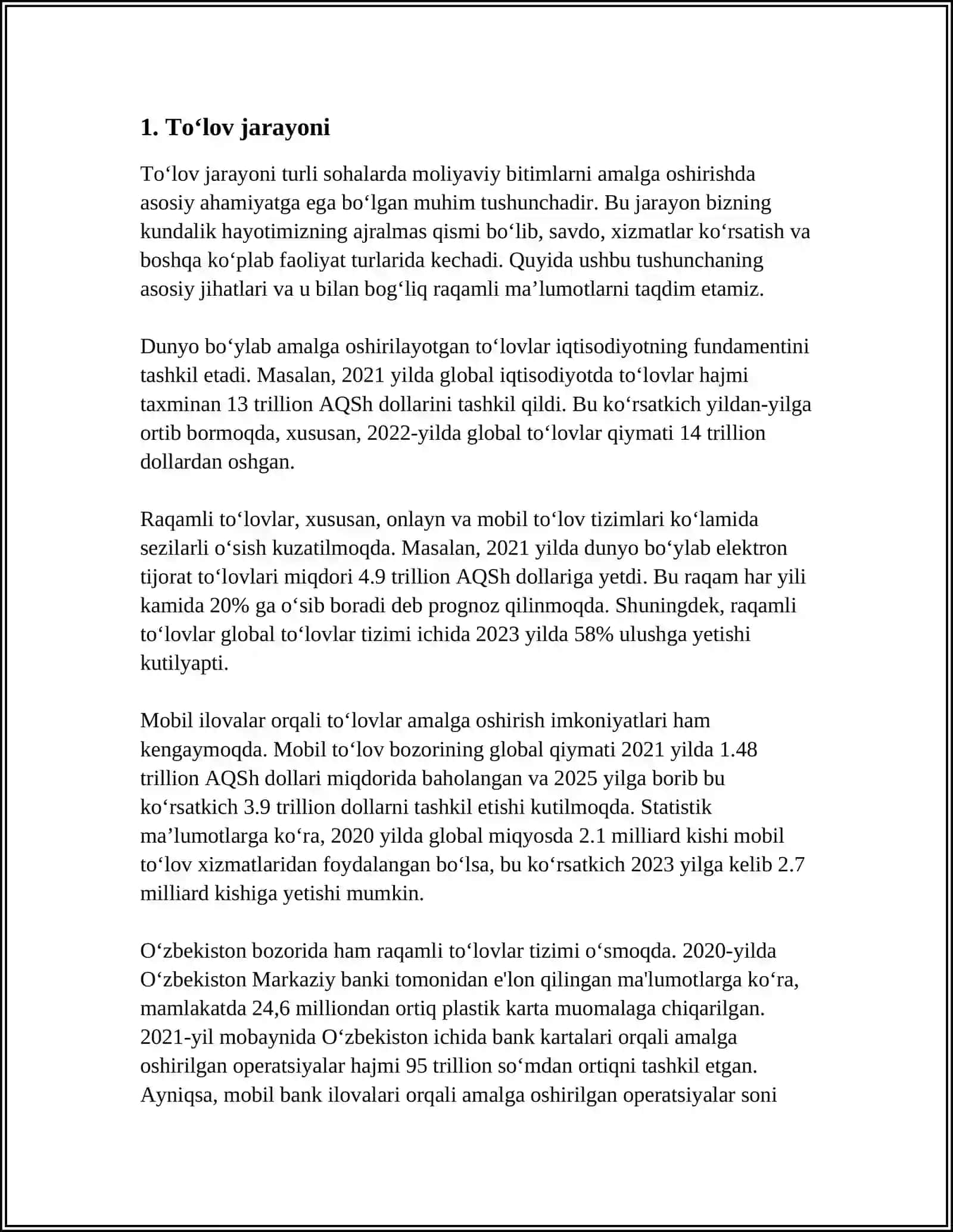 TOʻLOV QILDIMKU AMMO TAYYORLAB BERMIYAPTI 3