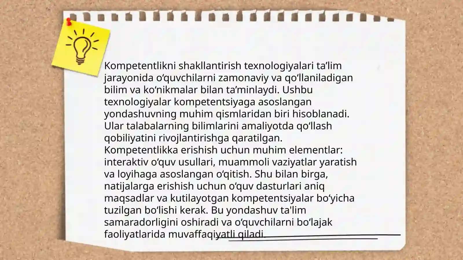 Kompetentlikni shakllantirish texnologiyalari va mezonlari 3