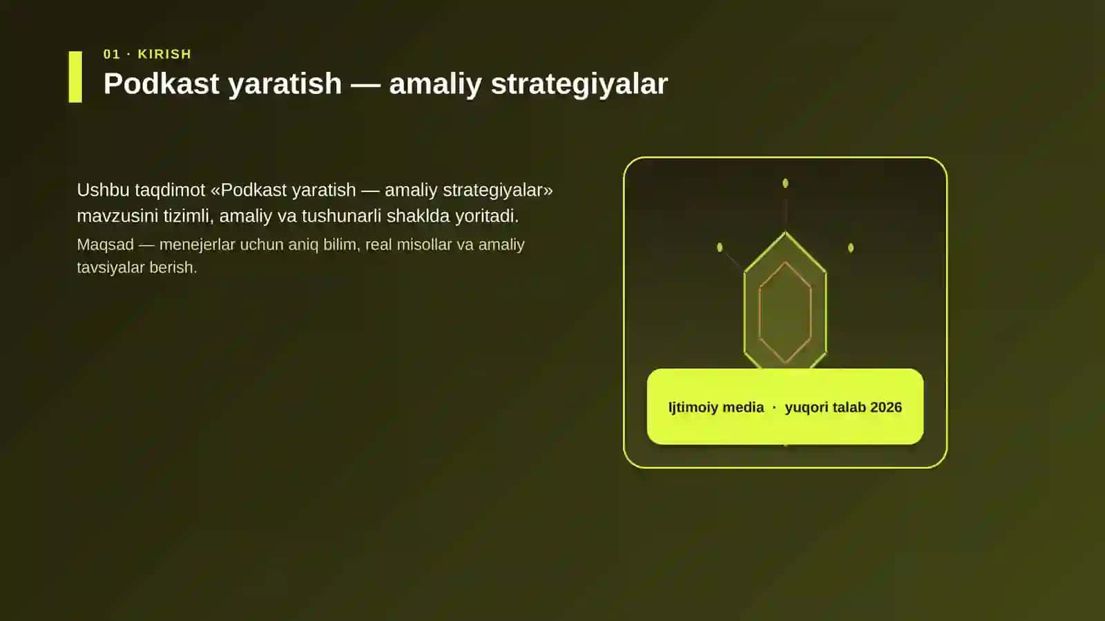 Podkast yaratish — amaliy strategiyalar 3