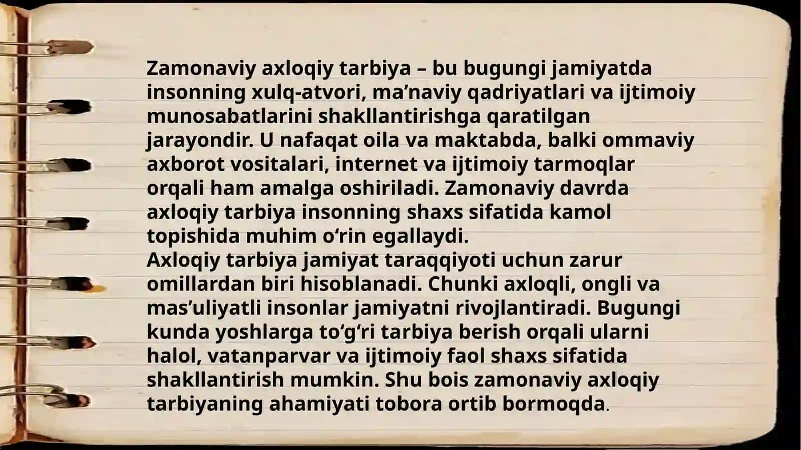 Zamonaviyaxloqiytarbiyaningyutuqlarivakamchiliklari 3