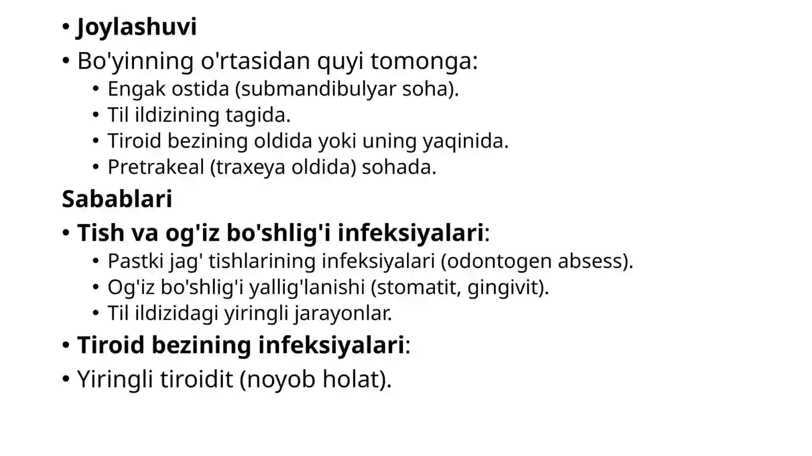 Boyinning old oqmasida (absses) bajariladigan jarrohlik amaliyoti 3