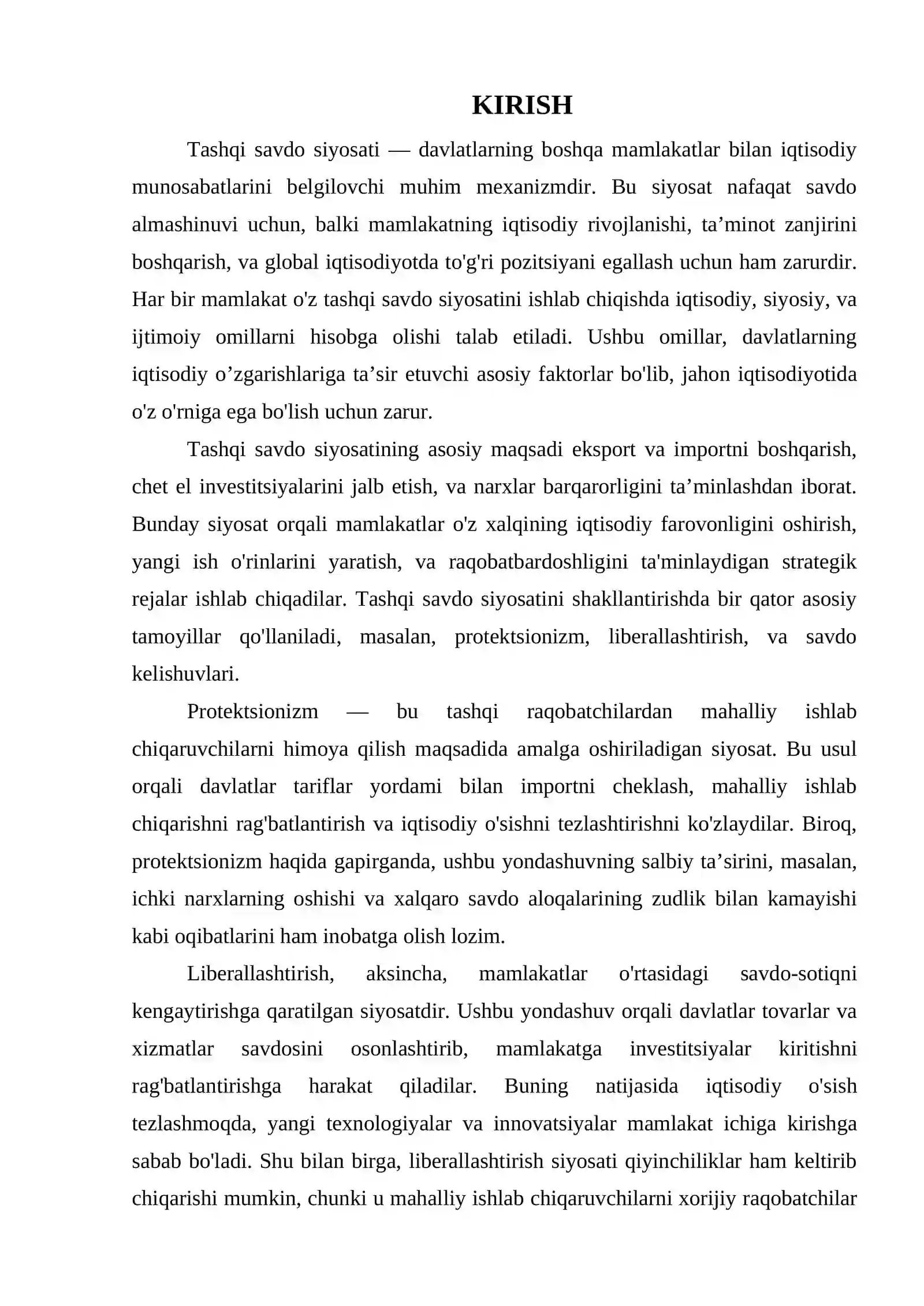 TASHQI SAVDO SIYOSATI 3