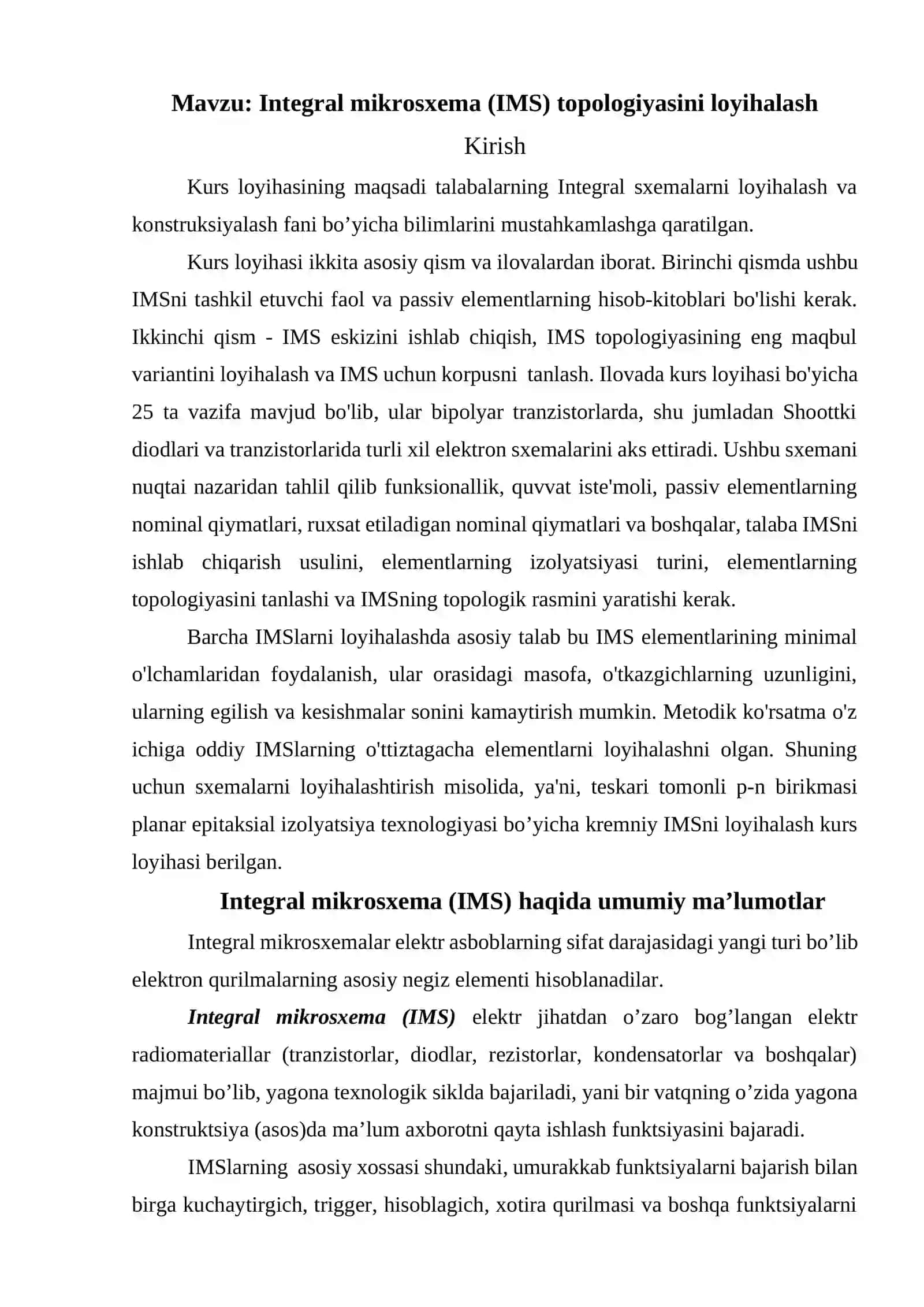 Birpolyar IMS topologiyasini loyihalash 3