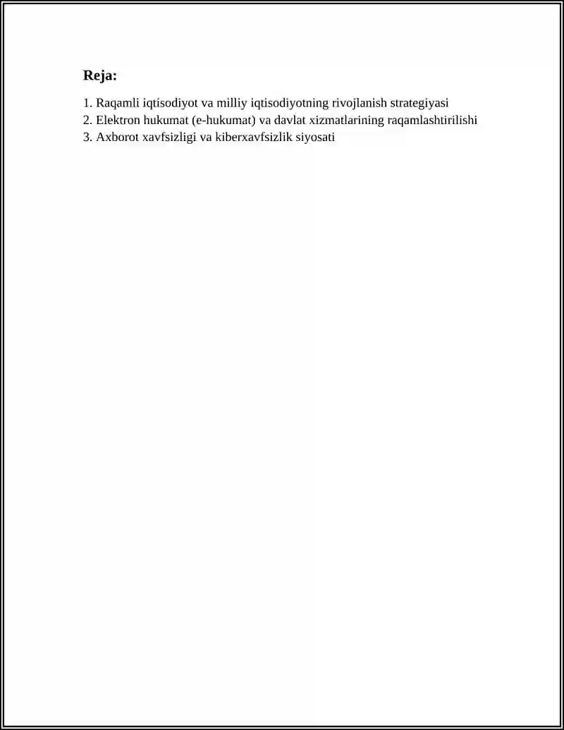 ZAMONAVIY AXBOROT TEXNOLOGIYALARINING MUSTAKIL RESPUBLIKAMIZ XAYOTIDAGI AXAMIYATI VA RIVOJLANISH ISTIKBOLLARI 3