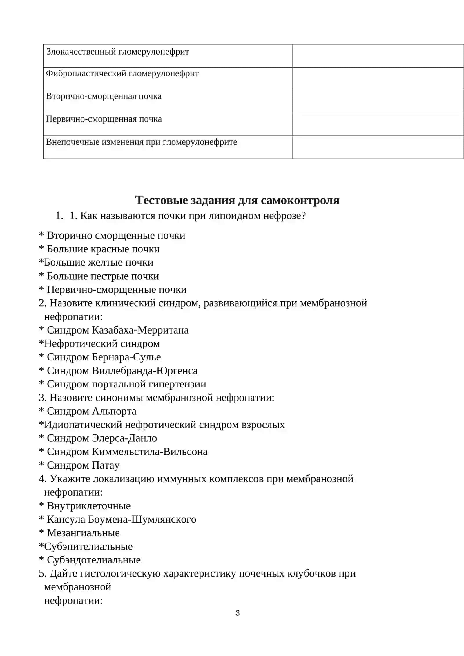 Тубулоинтерстициальные заболевания Заболевания почек 3