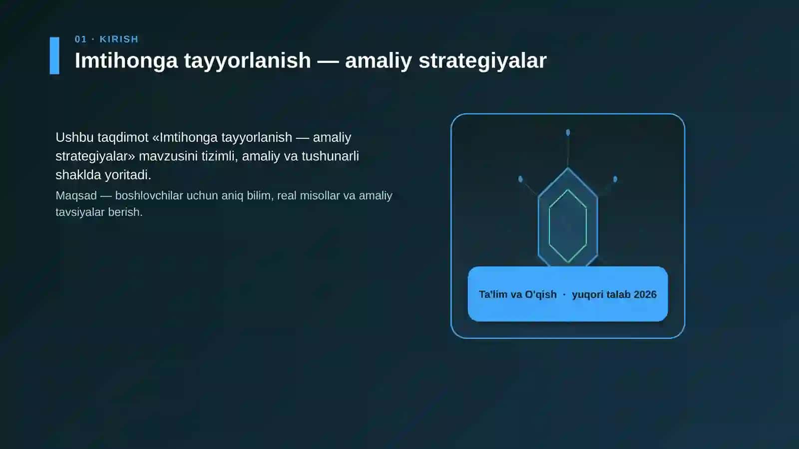 Imtihonga tayyorlanish — amaliy strategiyalar 3