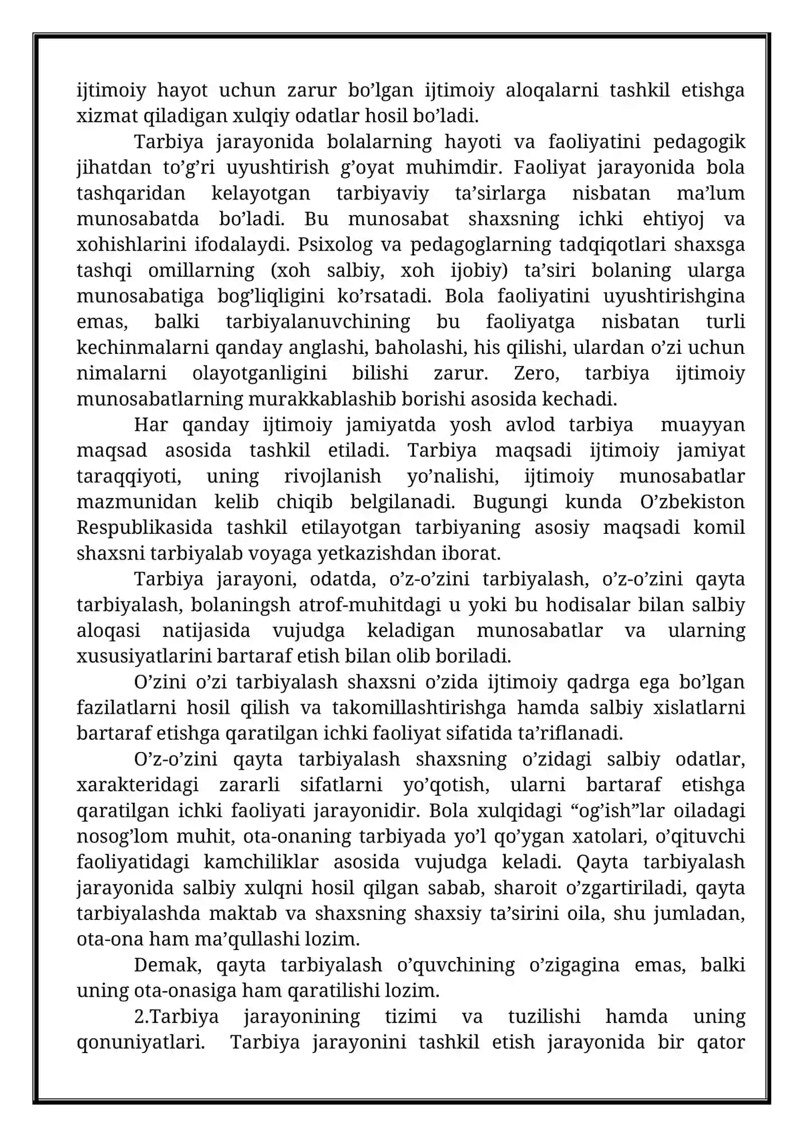 Tarbiya maqsadi va vazifalari 3