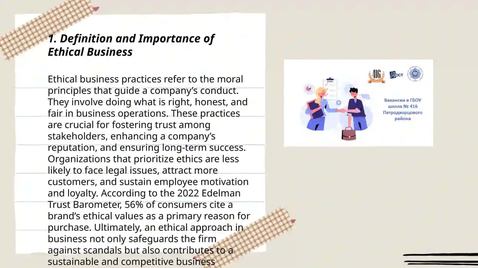 Definition and Importance of Ethical Business 3