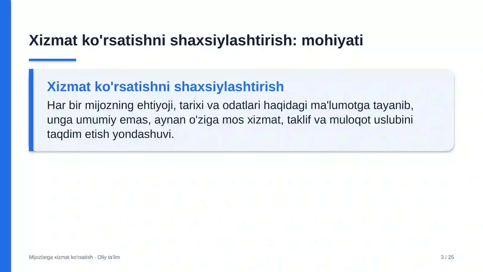 bolalar o'yin markazlarida xizmat ko'rsatishni shaxsiylashtirish 4447 3
