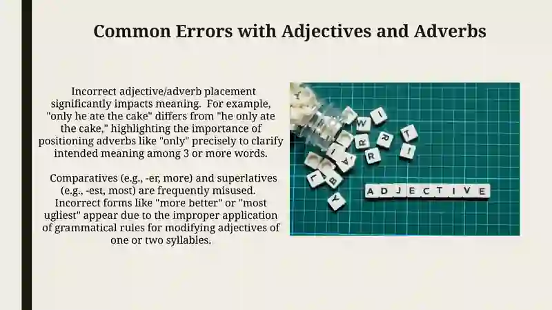 Adjective, Adverbs 3