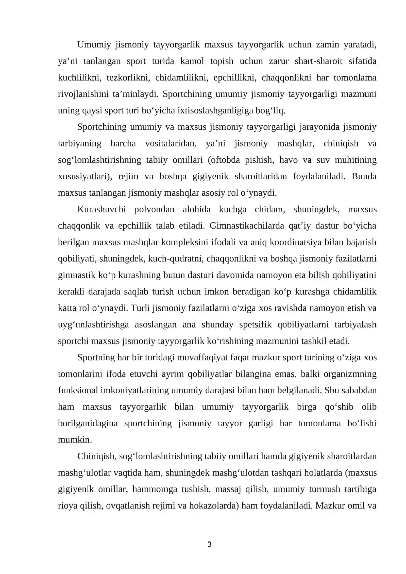 Jismoniy tayyorgarlik 3