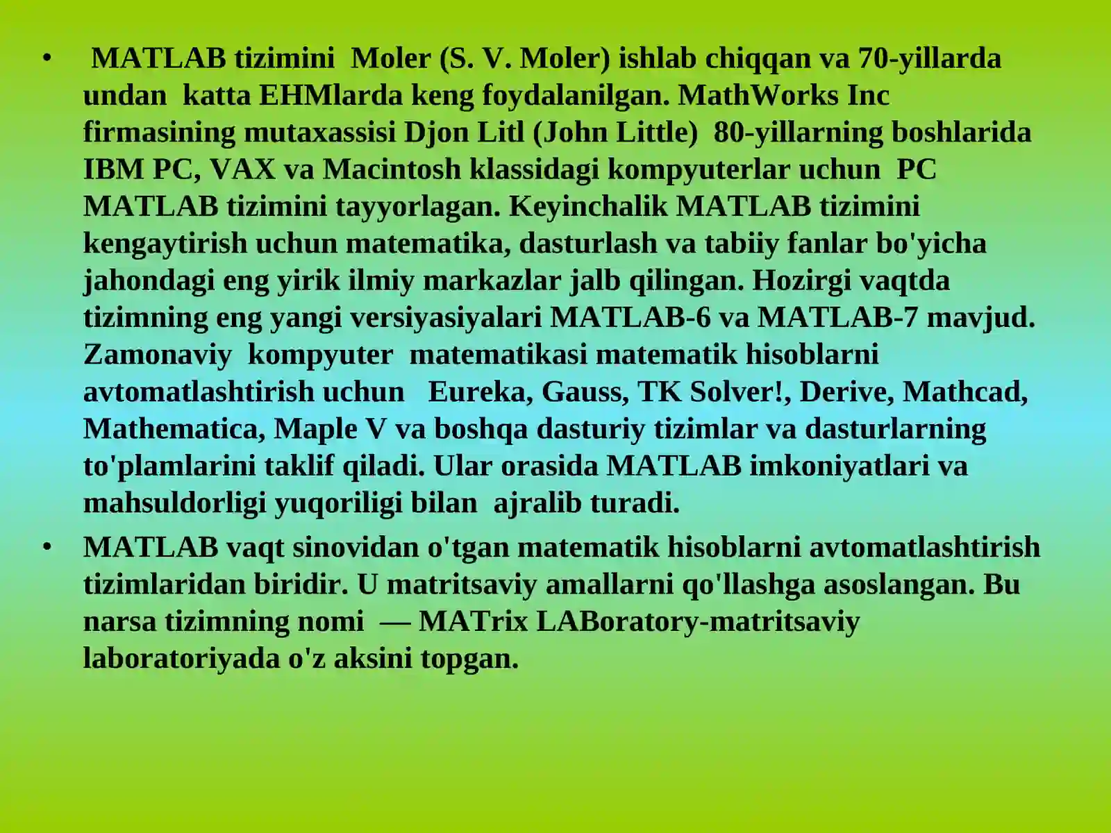MATLAB DASTURI 3