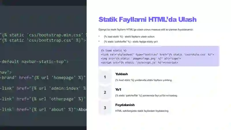 Django’da Statik Fayllar va Bootstrap Integratsiyasi 3