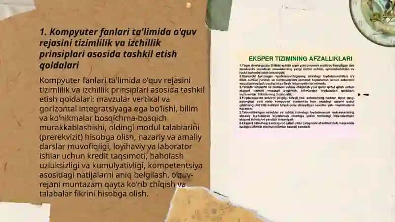 Kompyuter fanlari ta'limida o'quv rejasini tizimlilik va izchillik prinsiplari asosida tashkil etish qoidalari 3