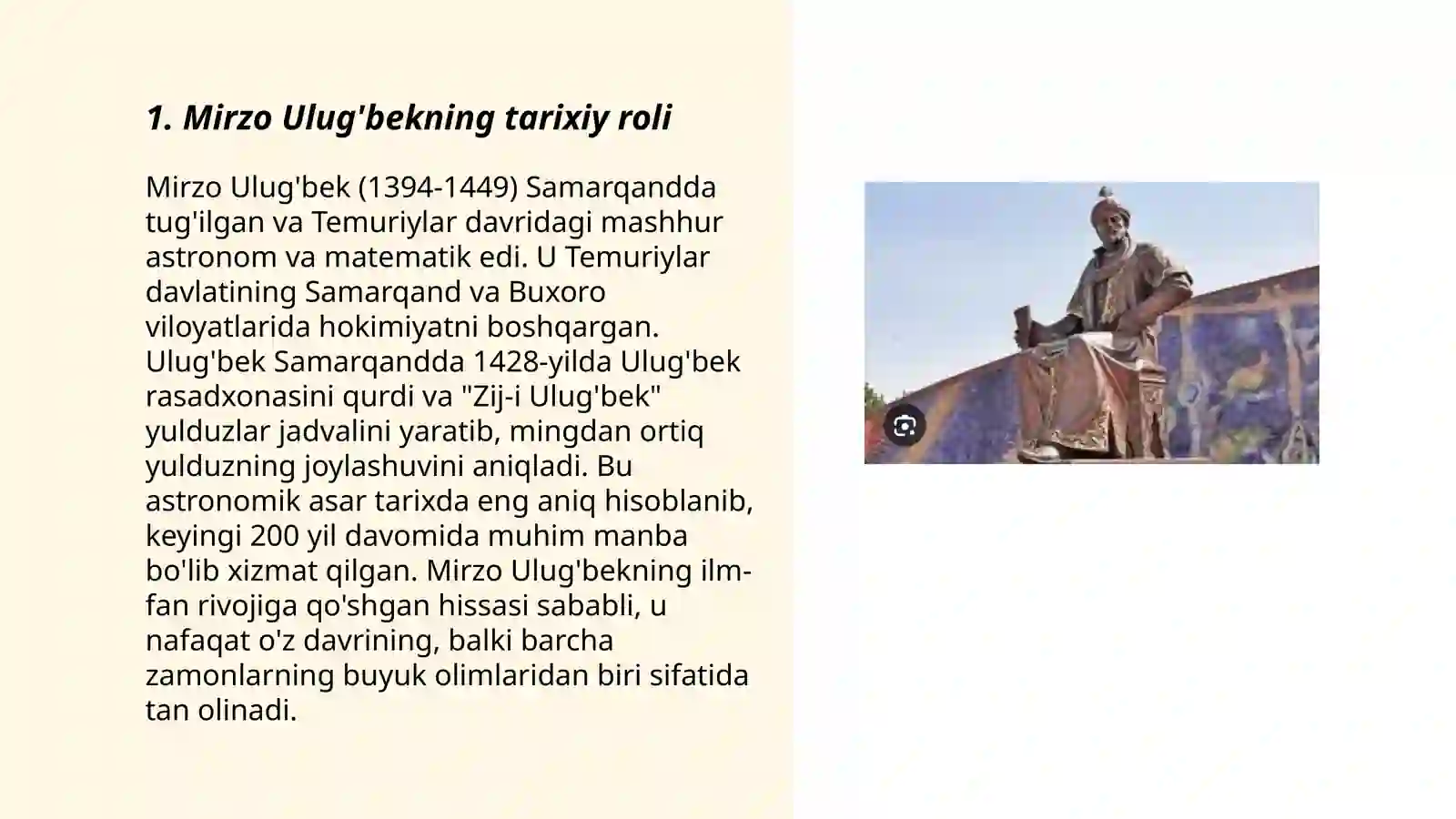 Mirzo Ulug'bek 3