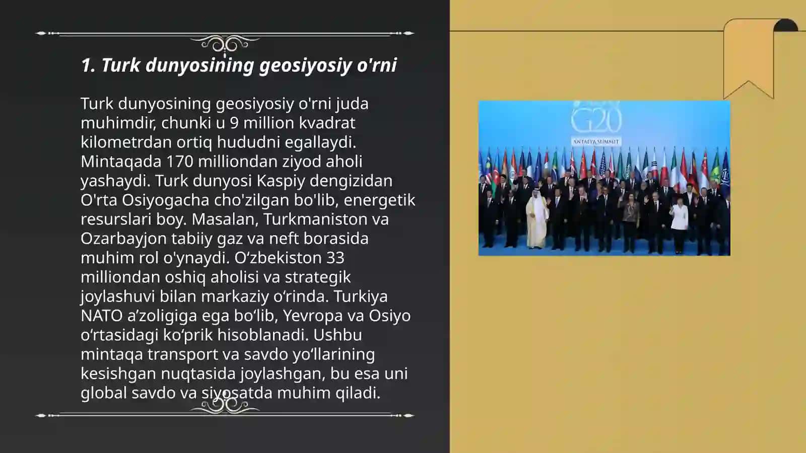 Turk dunyosining geosiyosiy o'rni 3