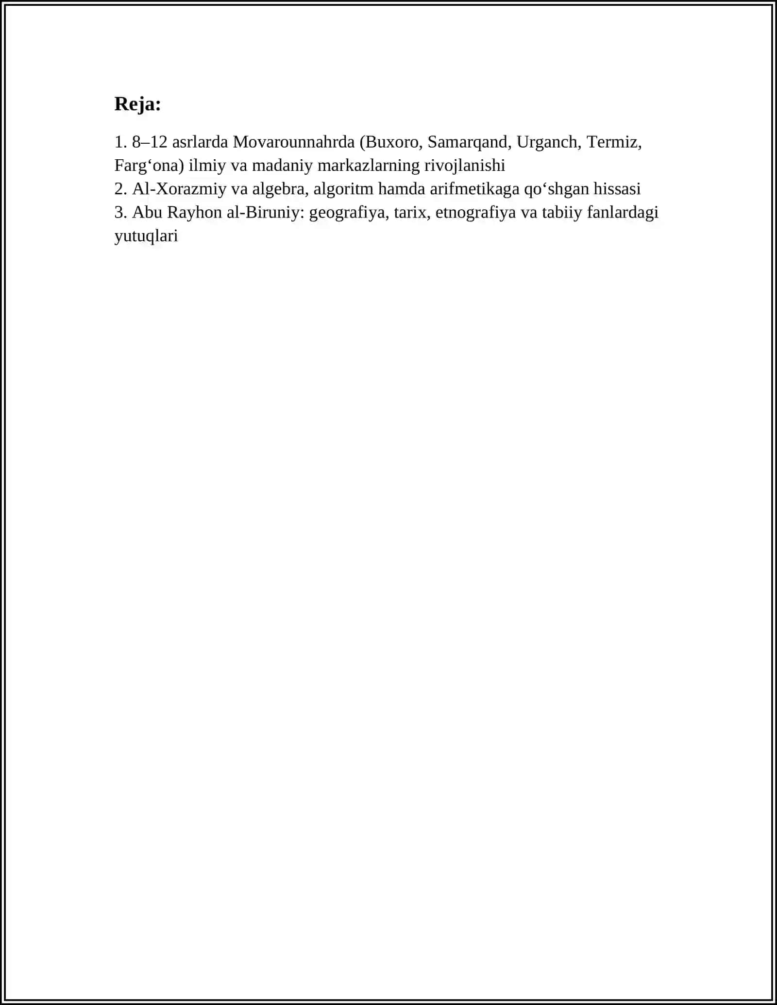 8-12 ASRLARDA MAMLAKATIMIZ HUDUDIDA RO'Y BERGAN MADANIY UYG'ONISH 3